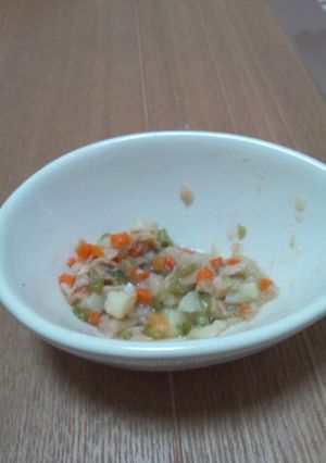 離乳食　チビちゃん用のﾂﾅｺﾝｿﾒ煮-レシピのメイン写真