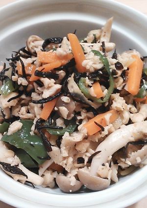 高野豆腐とひじきの和風そぼろ-レシピのメイン写真