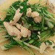 水菜とササミの簡単☆ペペロンチーノ