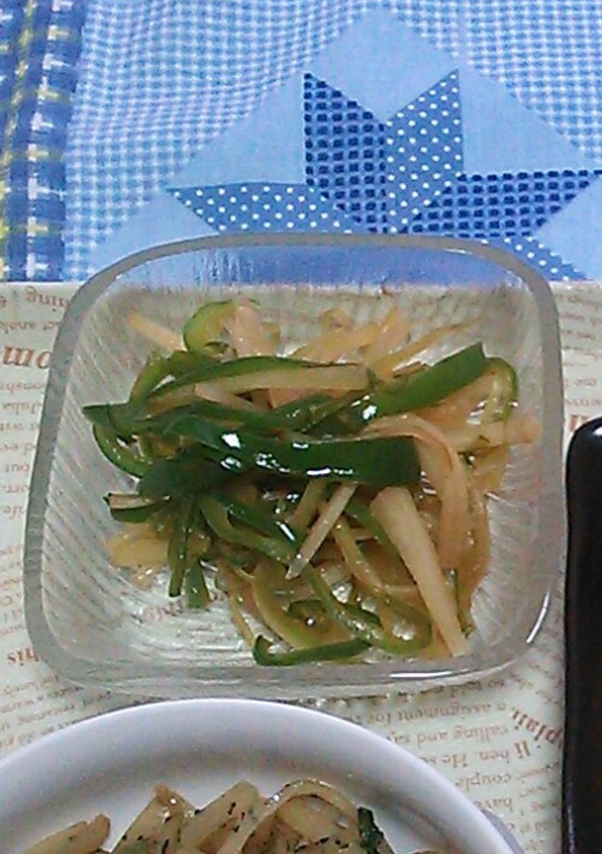 大根の皮で肉なし青椒肉絲-レシピのメイン写真