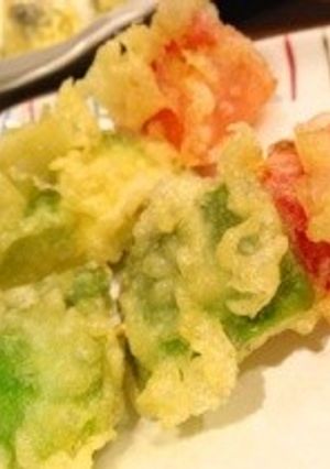 【意外性】アボカドとトマトの串天ぷら-レシピのメイン写真