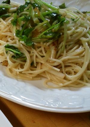 三つ葉の香りパスタ-レシピのメイン写真