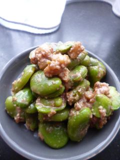 *そら豆のくるみ和え*-レシピのメイン写真