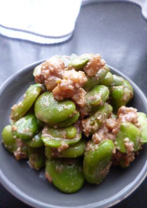*そら豆のくるみ和え*-レシピのメイン写真