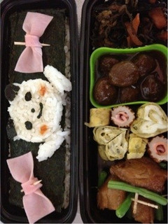 旦那さんにパンダキャラ弁♪-レシピのメイン写真