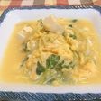 あと1品に☆オクラの新芽と豆腐の卵とじ