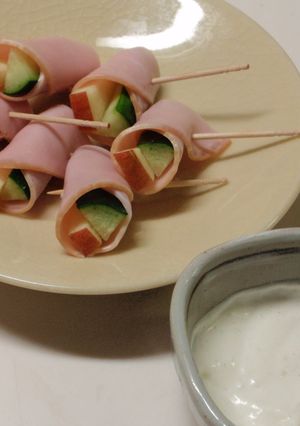 ハムサラダのヨーグルトソースかけ-レシピのメイン写真