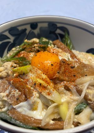 【簡単どんぶり】市販のお揚げさんで木の葉丼-レシピのメイン写真