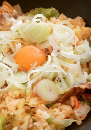 簡単まかない☆豚キムチ石焼風ご飯-レシピのメイン写真