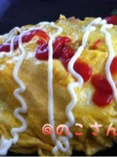 ランチに! とろ〜りチーズの満腹オムそば-レシピのメイン写真