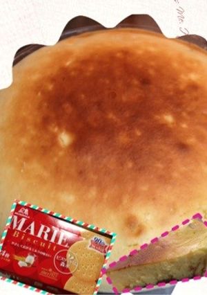 マリービスケットのベイクドチーズケーキ♪-レシピのメイン写真