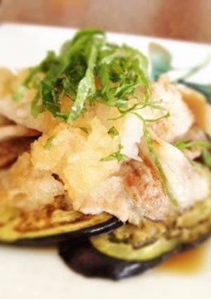 お一人様ランチに☃ナスと豚肉おろしポン酢-レシピのメイン写真