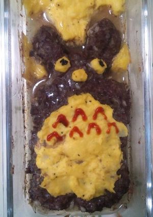 トトロのハンバーグ&マッシュくろすけ-レシピのメイン写真