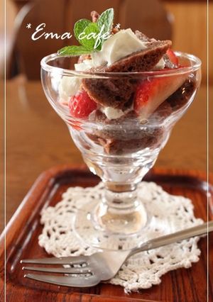 シフォンケーキのパフェ-レシピのメイン写真