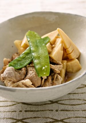 ビミサンと砂糖だけ！たけのこと豚肉の煮物-レシピのメイン写真