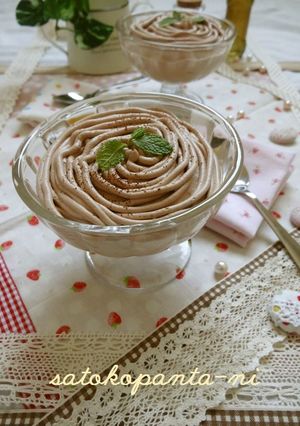 簡単♪ヨーグルトチョコムース-レシピのメイン写真
