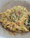 【キャンプ飯】カップラーメンでもんじゃ焼