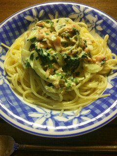 鮭とホウレン草のクリームパスタ-レシピのメイン写真