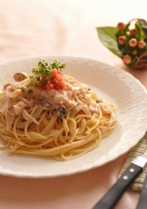 明太子クリームパスタ-レシピのメイン写真