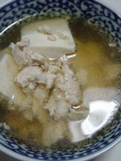 豆腐と鶏ミンチの優しいお味スープ-レシピのメイン写真