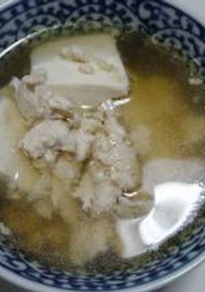 豆腐と鶏ミンチの優しいお味スープ-レシピのメイン写真