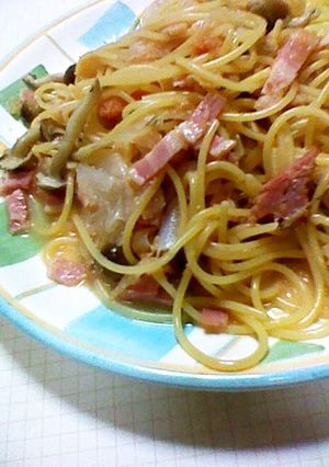 ☆クリープでたらこベーコンしめじスパ☆-レシピのメイン写真