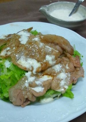 ぶた丼(豚レタ丼)-レシピのメイン写真