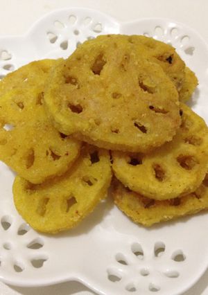 れんこんの揚げ焼き♫カレー味-レシピのメイン写真