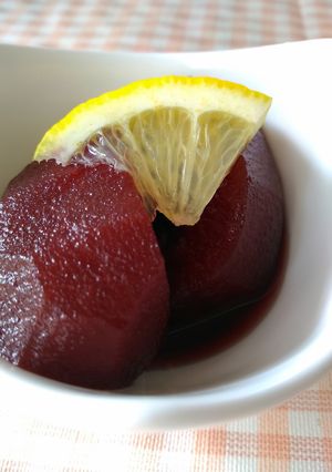 簡単リンゴの赤ワイン煮-レシピのメイン写真