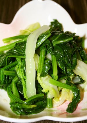 レンジで簡単ほうれん草・白菜のおひたし-レシピのメイン写真