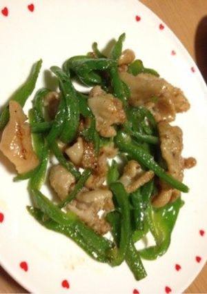 ☆鶏の皮とピーマンの炒めもの☆-レシピのメイン写真