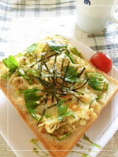 切り干し大根×ピーマンの和トースト-レシピのメイン写真