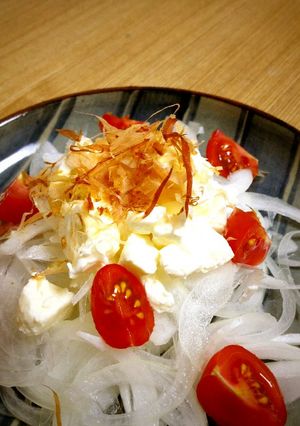 和風?!洋風?!新玉ねぎとクリームチーズ-レシピのメイン写真