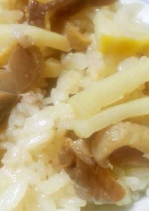 たけのこ＆塩麹鶏の炊き込みごはん-レシピのメイン写真