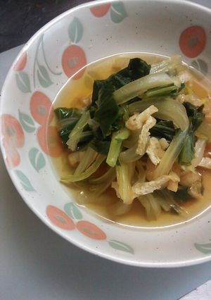 チンゲン菜とうすあげのおひたし-レシピのメイン写真