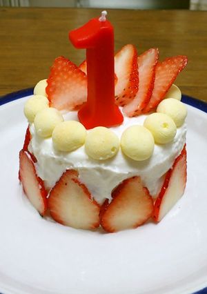 1歳ケーキ-レシピのメイン写真