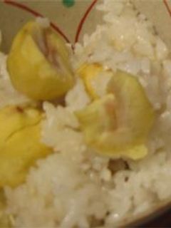 秋の味覚「栗ごはん」-レシピのメイン写真
