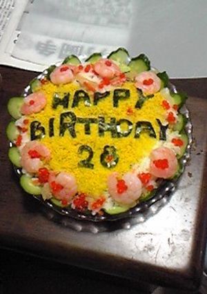 甘い物が苦手でも大丈夫ちらし寿司ケーキ-レシピのメイン写真