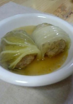 キムチ入り肉団子の白菜包み煮-レシピのメイン写真