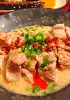 柔らかジューシー♡蒸し鶏のゴマポン酢♡-レシピのメイン写真