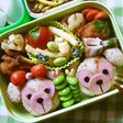 簡単キャラ弁:ダッフィーとシェリーメイ