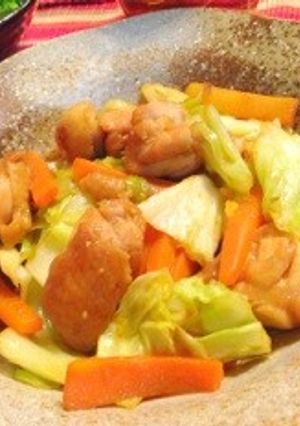 簡単！鶏肉とキャベツのこくうま炒め♡-レシピのメイン写真