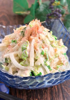 千切り大根と白菜のおかかツナマヨ和え-レシピのメイン写真
