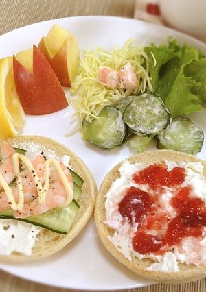 ヨーグルトのオープンサンド-レシピのメイン写真