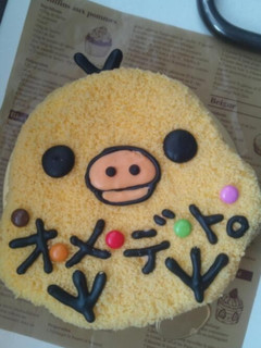 キイロイトリ ノ デコレーションケーキ-レシピのメイン写真