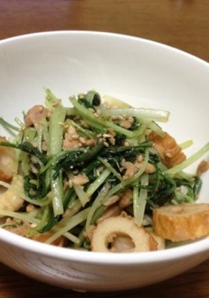 大好き水菜♡とツナの炒めサラダ(^ ^)-レシピのメイン写真