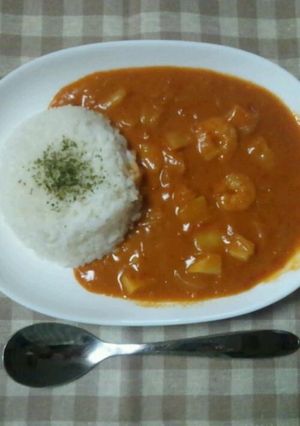 エビとココナッツミルクのカレー-レシピのメイン写真