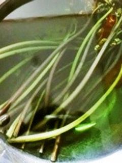 重曹を使ったわらびのアク抜きの方法-レシピのメイン写真