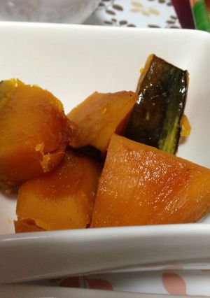 少ない材料で！かぼちゃの煮物-レシピのメイン写真