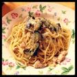 パパッと簡単に★鶏ミンチとナスのパスタ